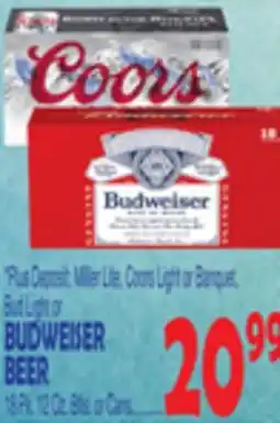 Bravo Supermarkets BUDWEISER BEER offer