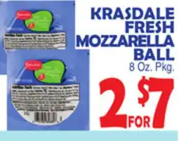 Bravo Supermarkets KRASDALE FRESH MOZZARELLA BALL offer