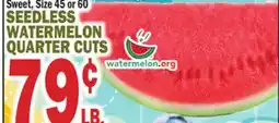 Bravo Supermarkets SEEDLESS WATERMELON offer