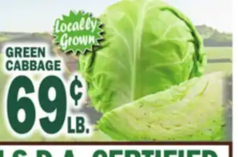 Bravo Supermarkets GREEN CABBAGE offer
