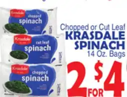 Bravo Supermarkets KRASDALE SPINACH offer
