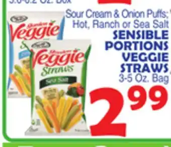 Bravo Supermarkets SENSIBLE PORTIONS VEGGIE STRAWS offer