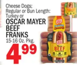 Bravo Supermarkets OSCAR MAYER BEEF FRANKS offer