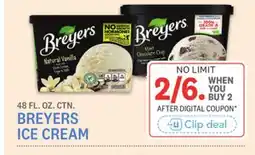 Kings Food Markets BREYERS ICE CREAM offer