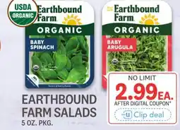 Kings Food Markets EARTHBOUND FARM SALADS offer