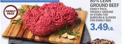 Kings Food Markets 80% LEAN GROUND BEEF offer