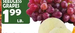 Bravo Supermarkets RED SEEDLESS GRAPES offer
