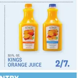 Kings Food Markets KINGS ORANGE JUICE offer