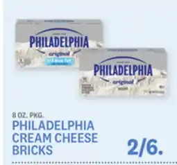 Kings Food Markets PHILADELPHIA CREAM CHEESE BRICKS offer