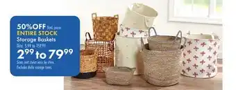 Boscov's Storage Baskets offer
