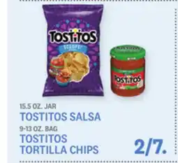 Kings Food Markets TOSTITOS SALSA 15.5 OZ. JAR, TOSTITOS TORTILLA CHIPS 9-13 OZ. BAG offer
