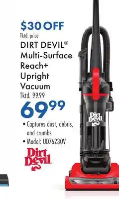 Boscov's DIRT DEVIL Multi-Surface Reach+ Upright Vacuum offer