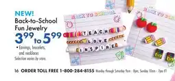 Boscov's Back-to-School Fun Jewelry offer