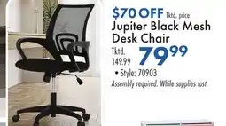 Boscov's Jupiter Black Mesh Desk Chair offer
