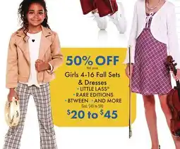 Boscov's Girls 4-16 Fall Sets & Dresses offer