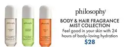 Boscov's BODY & HAIR FRAGRANCE MIST COLLECTION offer