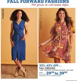 Boscov's FALL DRESSES offer