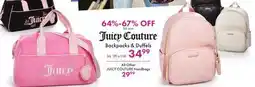 Boscov's JUICY COUTURE Backpacks & Duffels offer