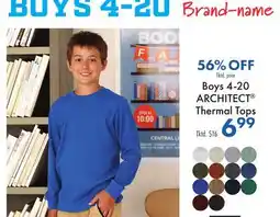 Boscov's Boys 4-20 ARCHITECT Thermal Tops offer
