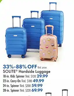 Boscov's SOLITE Hardside Luggage offer