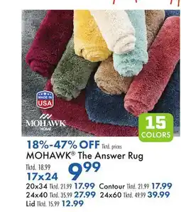 Boscov's MOHAWK The Answer Rug offer