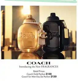 Boscov's Coach Gold Parfum offer
