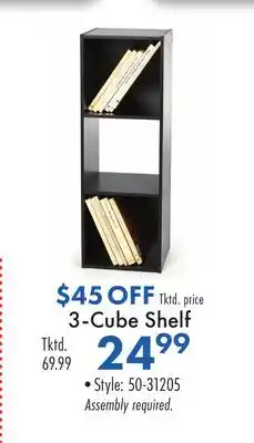 Boscov's 3-Cube Shelf offer