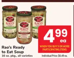 ACME Rao's Ready to Eat Soup offer