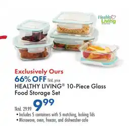 Boscov's HEALTHY LIVING 10-Piece Glass Food Storage Set offer