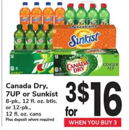 ACME Canada Dry, 7UP or Sunkist offer