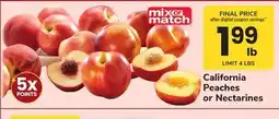 ACME California Peaches or Nectarines offer
