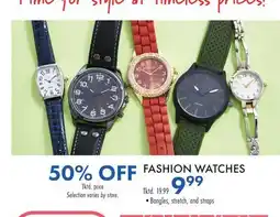 Boscov's FASHION WATCHES offer