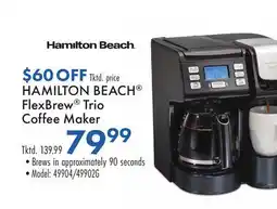 Boscov's HAMILTON BEACH FlexBrew Trio Coffee Maker offer