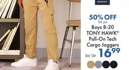 Boscov's Boys 8-20 TONY HAWK Pull-On Tech Cargo Joggers offer