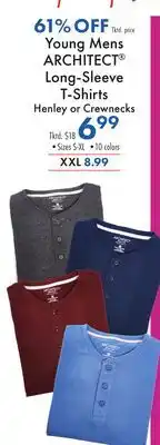 Boscov's Young Mens ARCHITECT Long-Sleeve T-Shirts offer