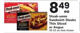 ACME Steak-umm Sandwich Steaks Thin Sliced or Angus offer