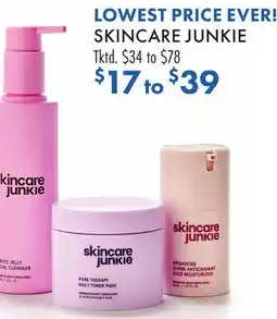 Boscov's SKINCARE JUNKIE offer