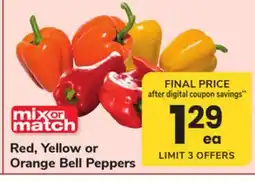ACME Red, Yellow or Orange Bell Peppers offer