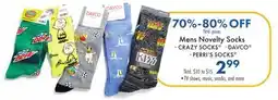 Boscov's Mens Novelty Socks offer