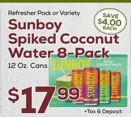 DeCicco & Sons Sunboy Spiked Coconut Water 8-Pack offer