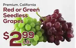 DeCicco & Sons Red or Green Seedless Grapes offer