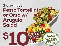 DeCicco & Sons Pesto Tortellini or Orzo w/Arugula Salad offer