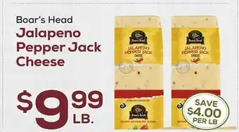 DeCicco & Sons Boar's Head Jalapeno Pepper Jack Cheese offer