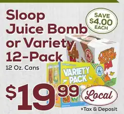 DeCicco & Sons Sloop Juice Bomb or Variety 12-Pack offer