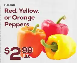 DeCicco & Sons Holland Red, Yellow, or Orange Peppers offer