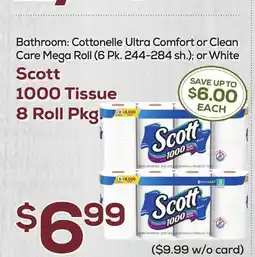 DeCicco & Sons Scott 1000 Tissue 8 Roll Pkg offer