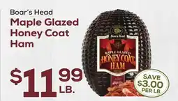 DeCicco & Sons Boar's Head Maple Glazed Honey Coat Ham offer