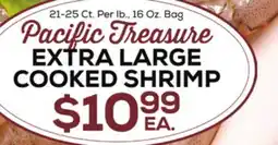 DeCicco & Sons Pacific Treasure EXTRA LARGE COOKED SHRIMP offer
