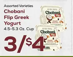 DeCicco & Sons Chobani Flip Greek Yogurt offer