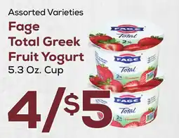 DeCicco & Sons Fage Total Greek Fruit Yogurt offer